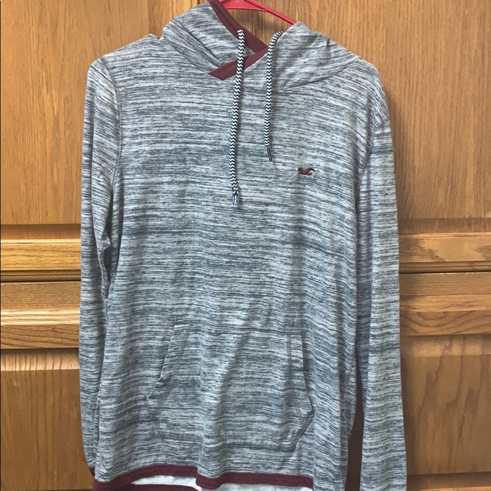 Hollister hooded shirt